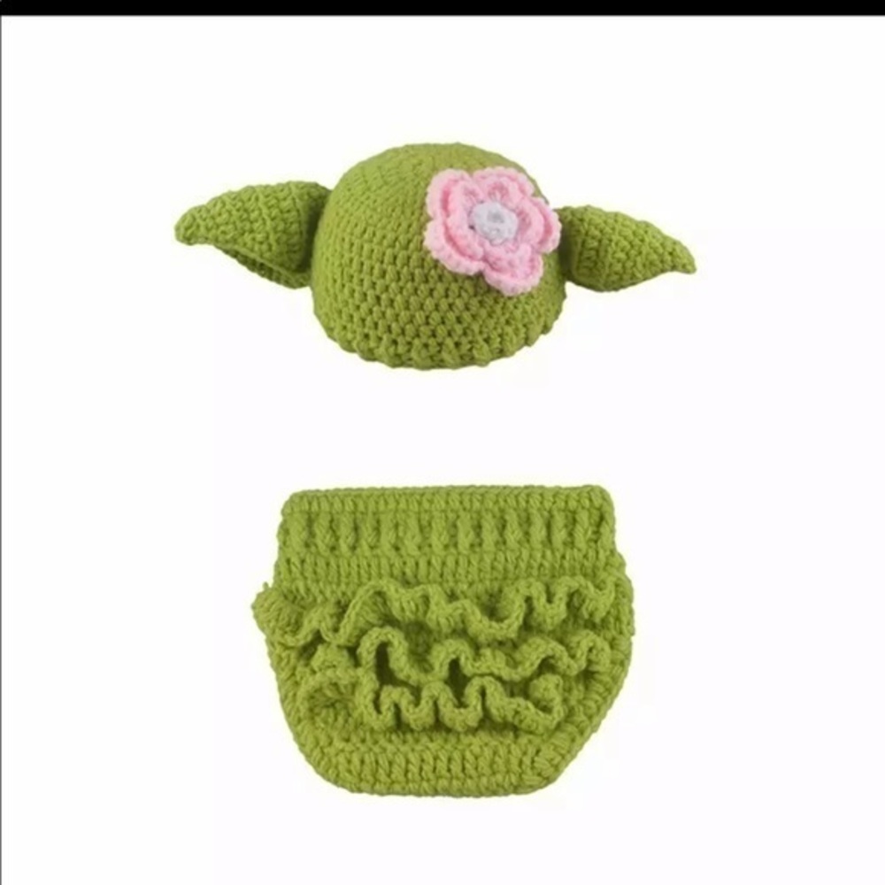 Baby girl yoda newborn photography prop - Picture 4 of 4
